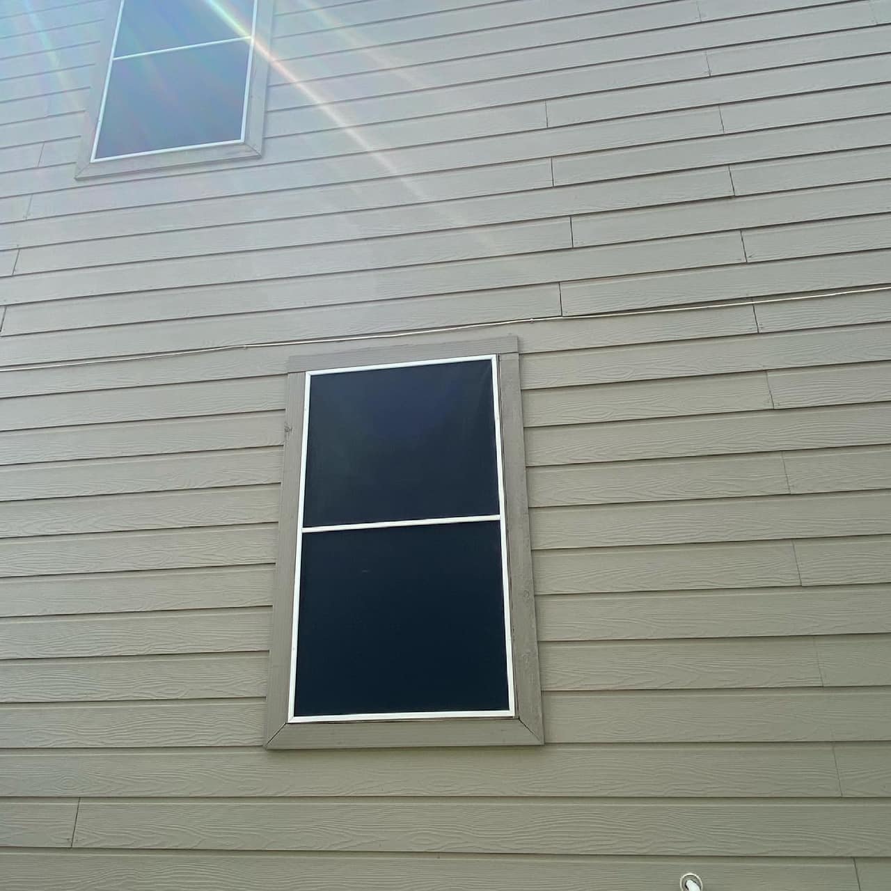 Close-up window solar screen perfect fit